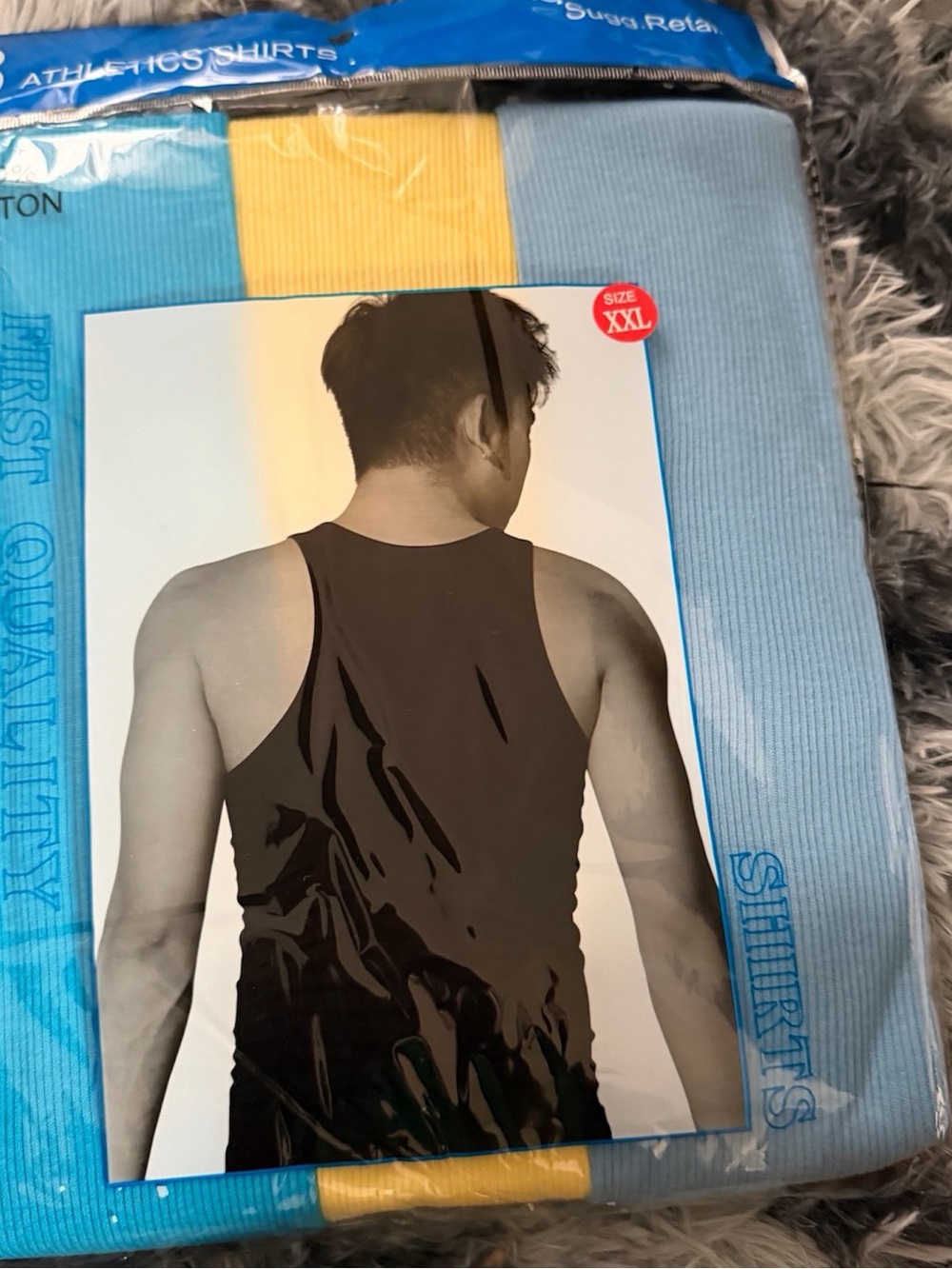 Men's Ribbed Tank Top - Black (Pack)